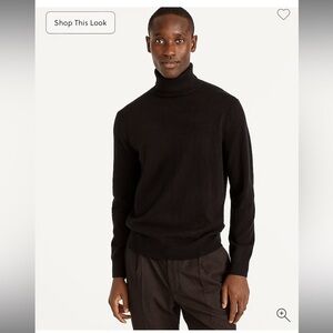 J. Crew Cashmere turtleneck sweater Medium Black NWT